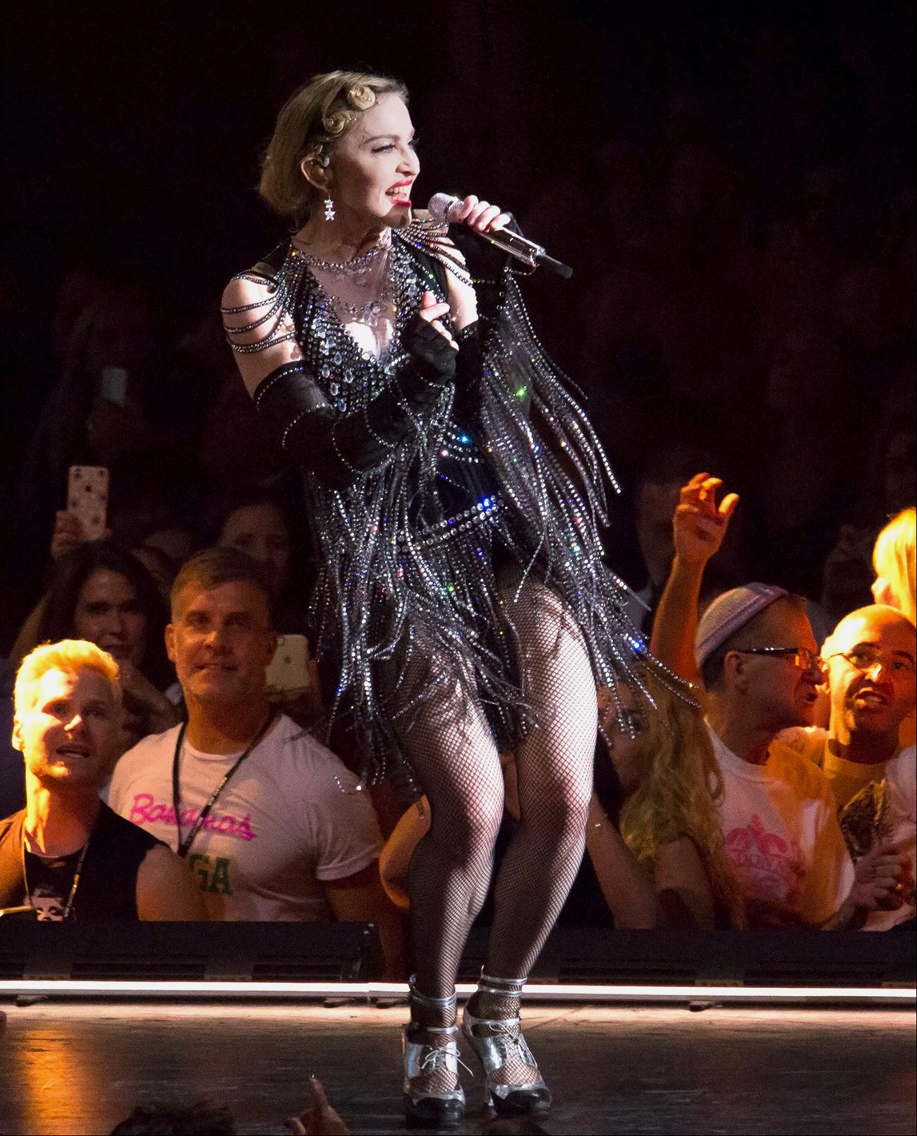 Madonna performing at Madison Square
